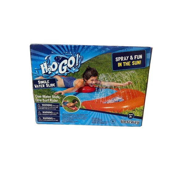 Bestway H2O Go 18 Foot Water Slide with Surf Rider Drench Pool New Slip n Slide - Picture 3 of 3